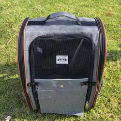 LEKE brand expandable pet backpack