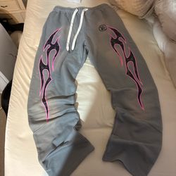 Grey And Pink Hellstar Pants Size Large