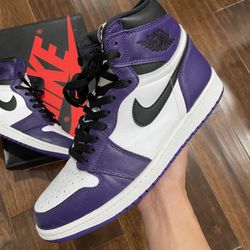 Size 10.5 - Jordan 1 High Retro Court Purple