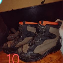 Simms Flyweight Neoprene Steel Toe Size 10