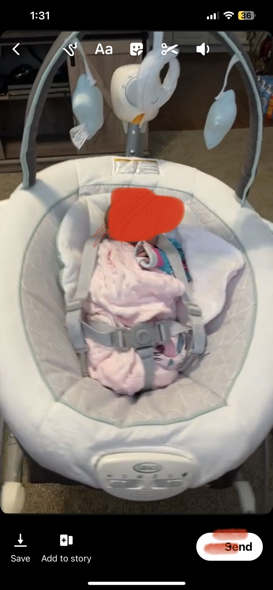 Baby Swing And Fisher Price Rocker