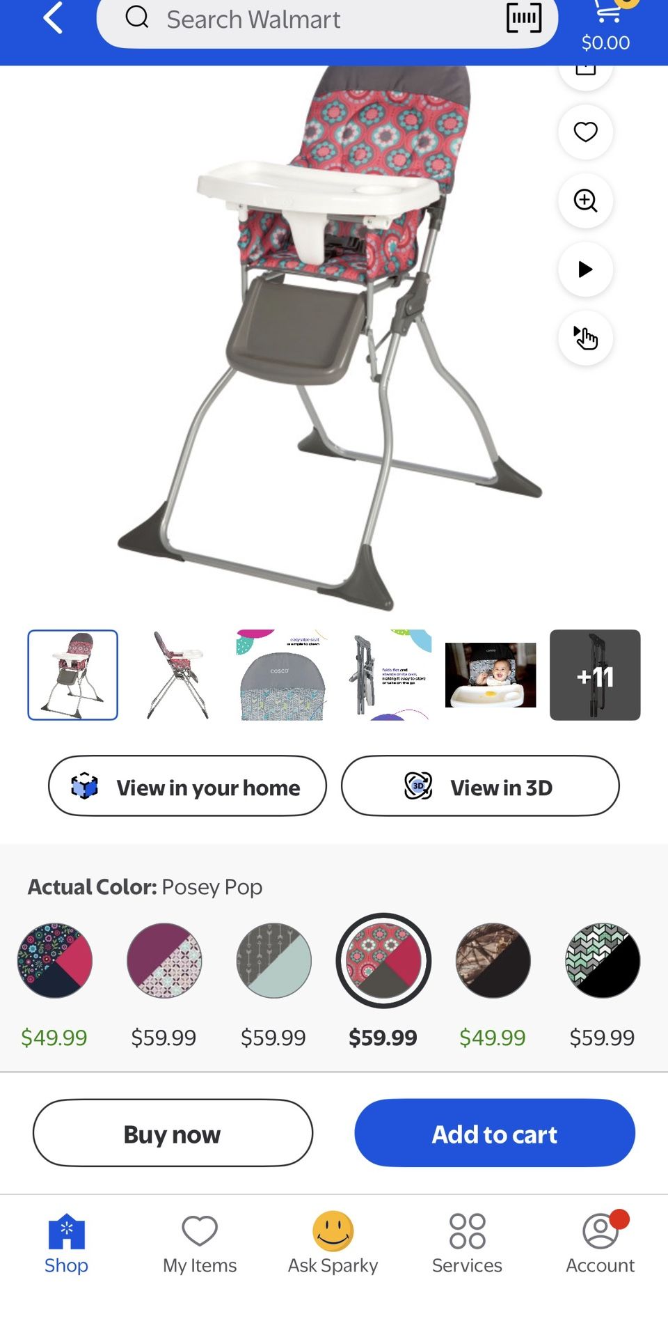 Cosco Foldable High Chair