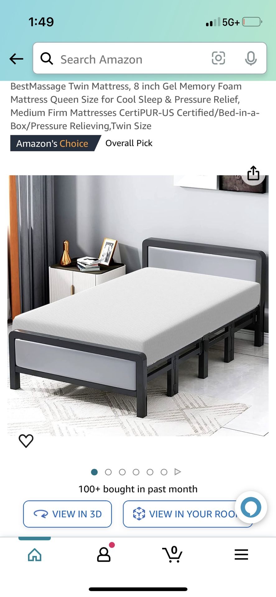 Bestmassage Twin Mattress 8inch