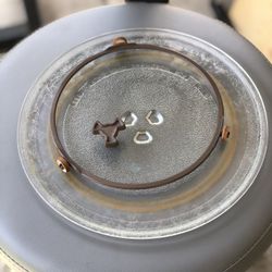Microwave Glass Plate W/whirlpool & Roller Ring