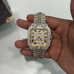 Buss Down Two Tone Gold Cartier