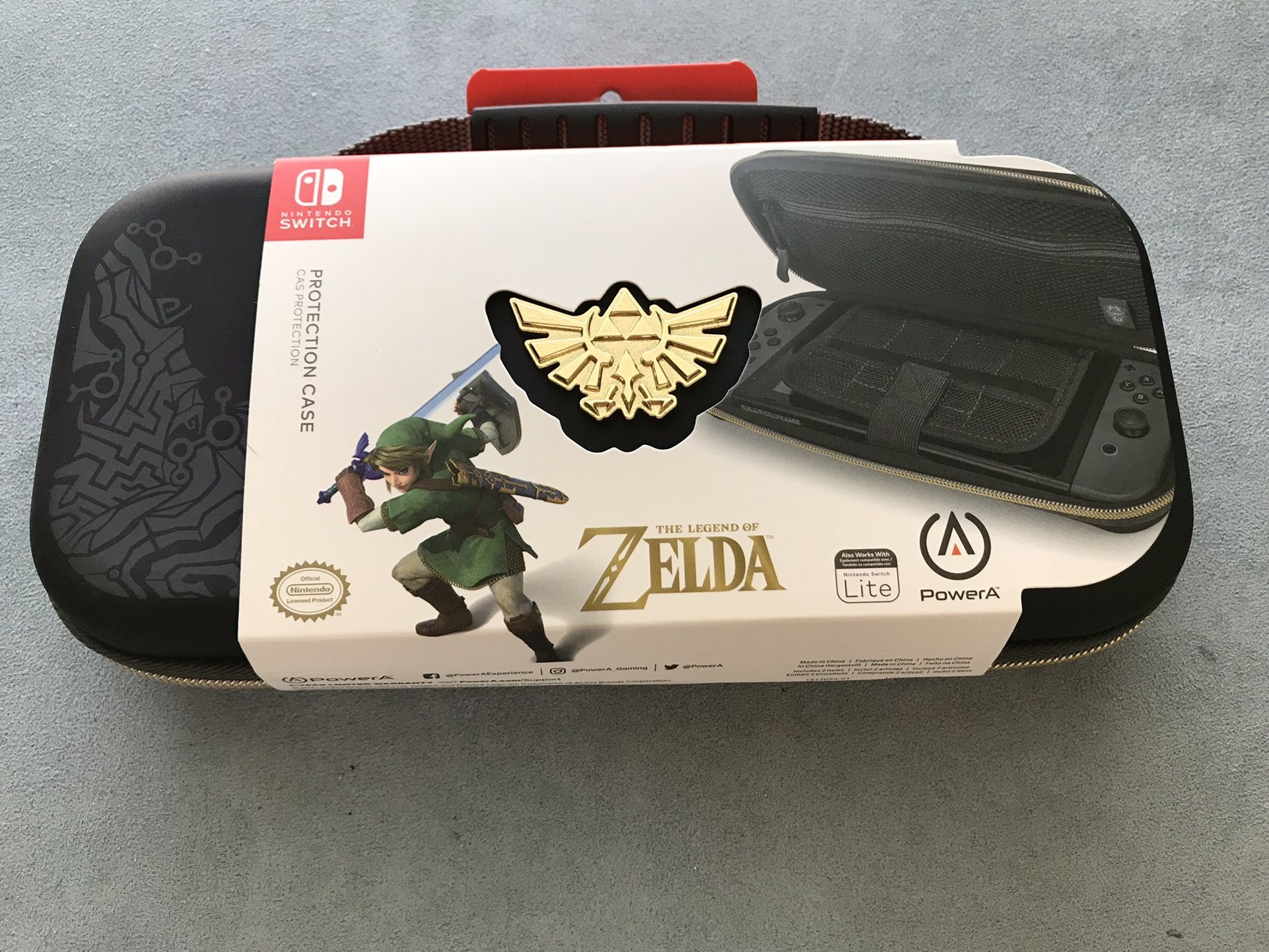 Protection Case for Nintendo Switch or Nintendo Switch Lite Hylian Crest 