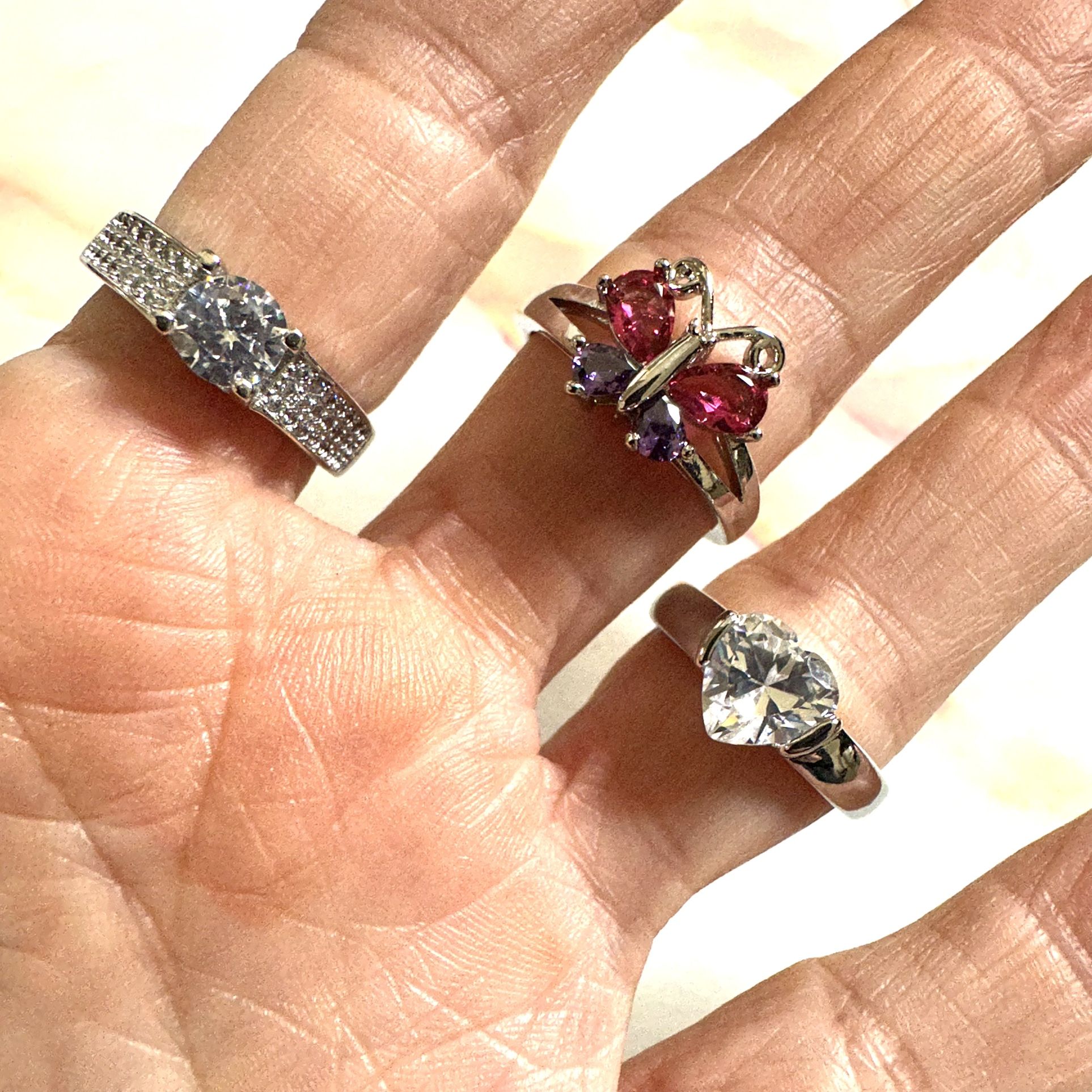 Silver Ring Bundle Of 3