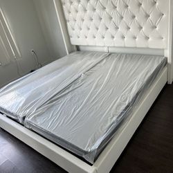 King Size Bed Frame With Mattress New Bedroom Furniture King Platform 