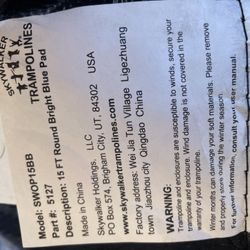 Trampoline Parts , New !