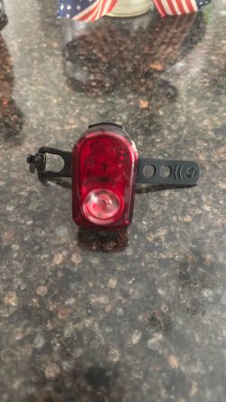 red Bontrager Flare R rear bike light