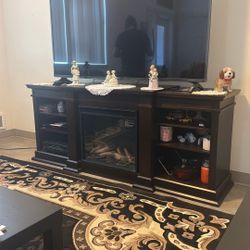 Tv Stand With Chimney 