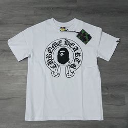 Bape x Chrome heart Tee - White