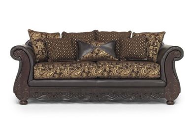 Wooden sofa set (3+2)
