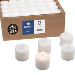 Royal Imports Votive Candle, Unscented 72pk