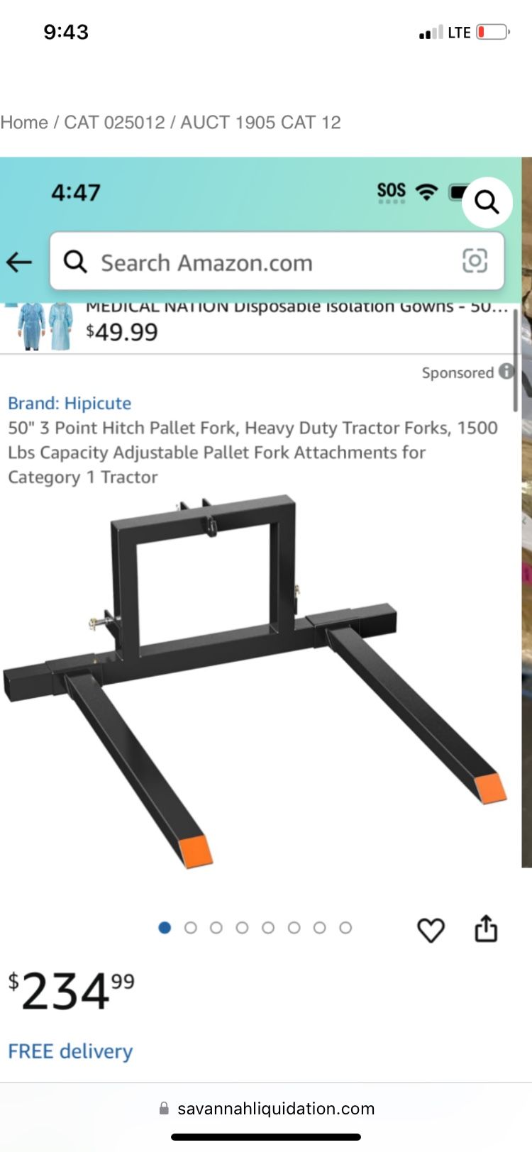 Hitch Pallet Fork