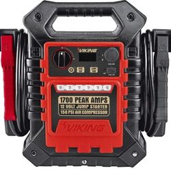 Viking 1700 Peak Amp Portable Car Battery Jump Starter and Power Pack