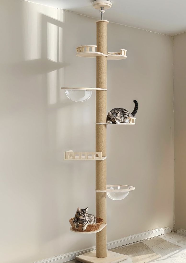 Floor to Ceiling Cat Tree - Adjustable Height