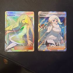 Lusamine And Melony Full Art Pokemon Cards