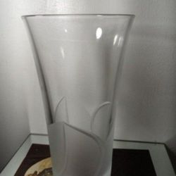 VINTAGE G. DURAND GLAZE CRYSTAL GLASS VASE 15"