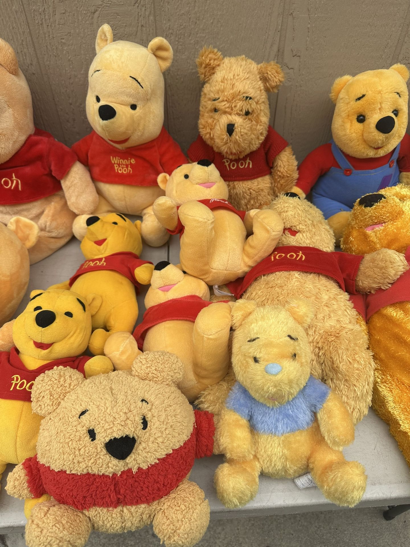 Lot Of Winnie The Pooh Plushy Collection Some Vintage All Sizes Make Offer