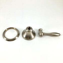 California Faucets Trim Only for Wall Stop & Diverter One Handle (Satin Nickel)