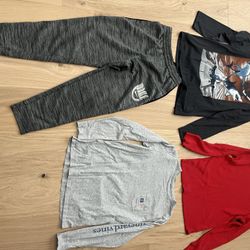 Boys 12-14 Long Sleeve Winter Shirts & Sweat Pants 