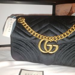 GUCCI GG Marmont Small Shoulder Bag, Black, velvet for Sale in San Antonio,  TX - OfferUp