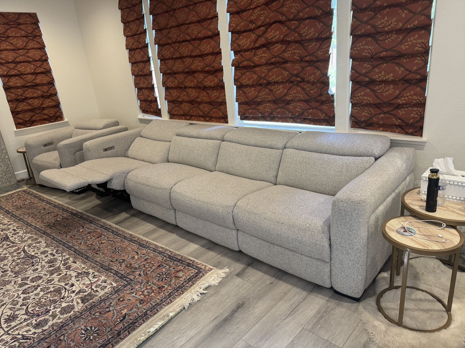 Living Space 4 recliners Sofa