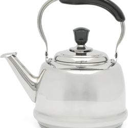 Martha Stewart Kingstree Large 2 Qt Heavy Gauge Whistling Tea Kettle