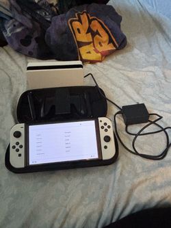 Nintendo Switch OLED White Console Bundle - 64GB MicroSD, Case, Screen Protector, Complete