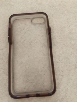 iPhone 8 otter clear brown case