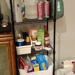 Black Wire Storage Shelf 