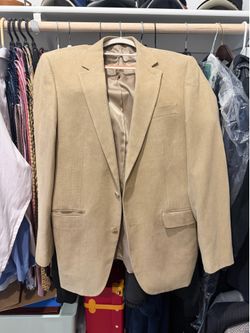 Andrew Fezza Signature Collection Men's Blazer Sport Coat - Tan/Khaki