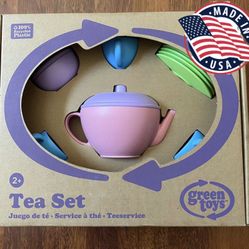 NIB New Green Toys: Tea Set - No BPA, phthalates, PVC. Dishwasher Safe, Recycled Plastic