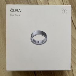 Oura Ring 4 Silver Size 7