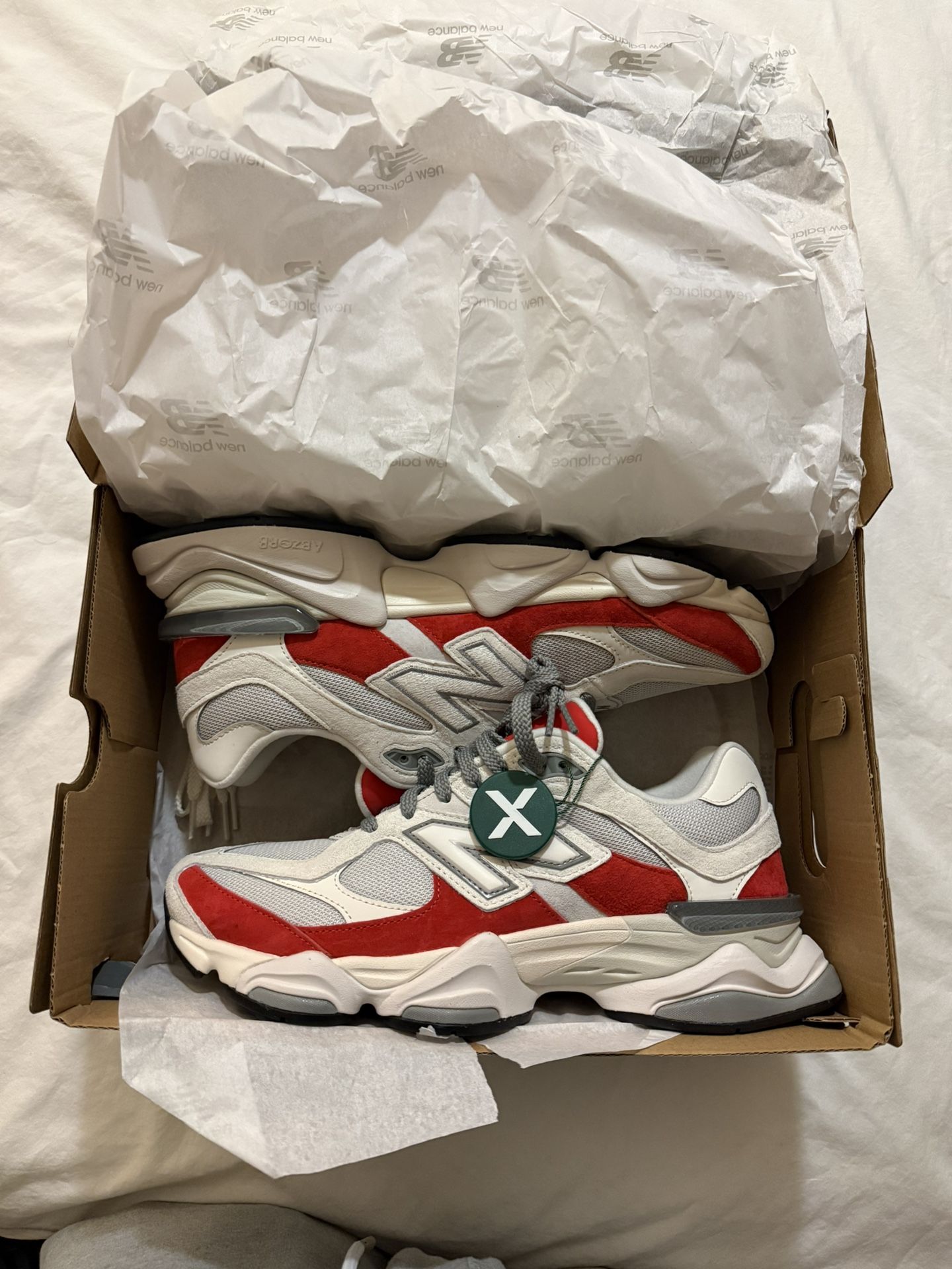 New balance 9060 Shoes Size 10 Red And Grey