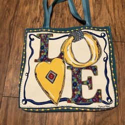 Brighton Bags, Large Canvas Tote, New