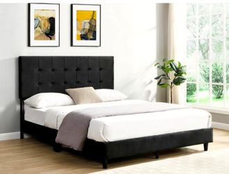 BRAND NEW QUEEN/KING SIZE PLATFORM BED WITH PLUSH MATTRESS (FREE DELIVERY)