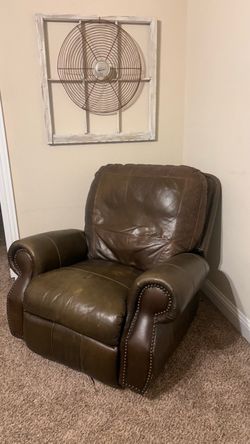 Leather recliner