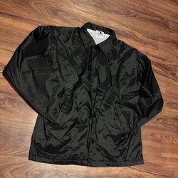 Black Augusta windbreaker coach jacket