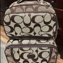 Coach Luggage and Overnight/Boarding  Bag, 2 piece set 