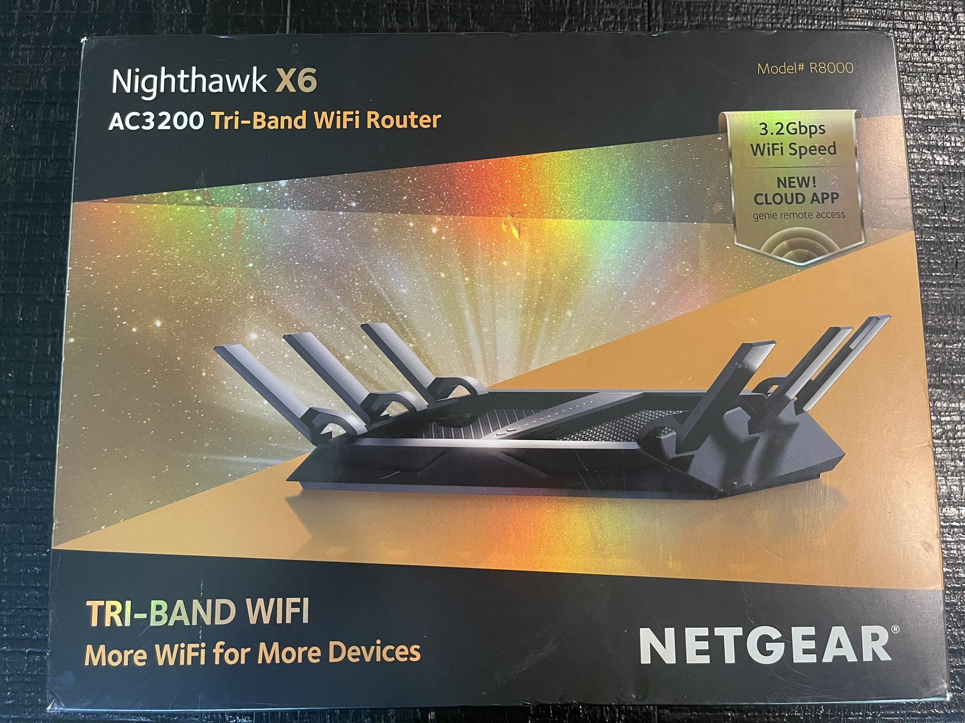 Nighthawk X6 AC3200 WiFi router 