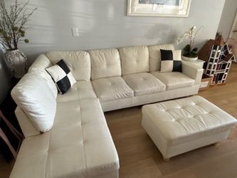White sofa