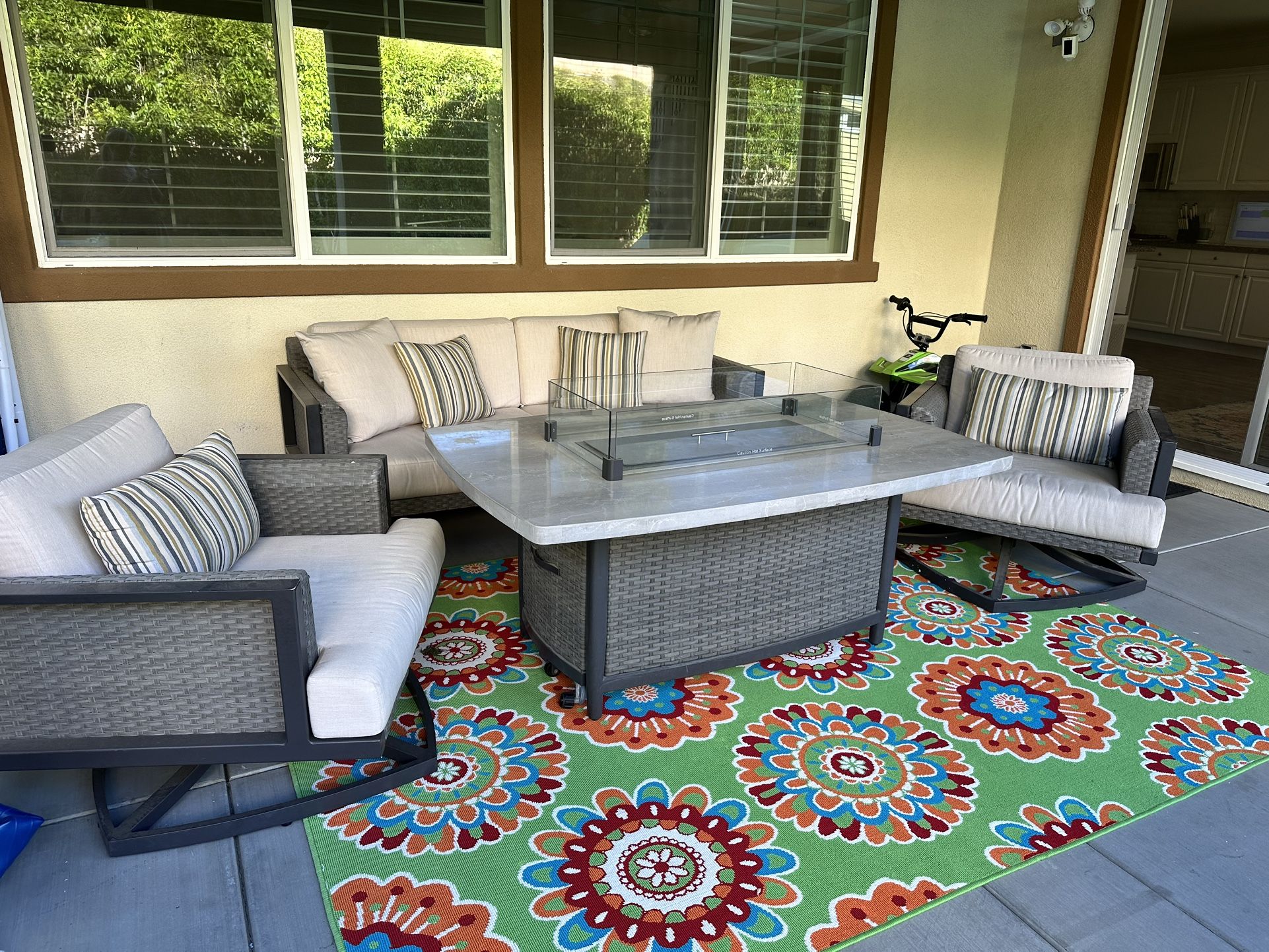 Free Outdoor Patio Fire Pit Set