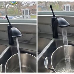Glacier Bay Pull Out Kitchen Faucet Matte Black 