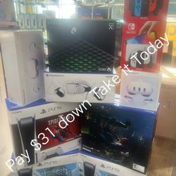 Ps5 Xbox X Nintendo Switch Oculus Quest3 New Sealed No Credit Needed Pay Down Only