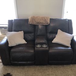 Leather Recliner couch Set