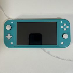 Nintendo Switch Lite Handheld Console Turquoise Color with Charger