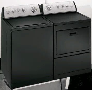 Washer & Dryer Set, Whirlpool Gold Ultimate Care II, Color Black