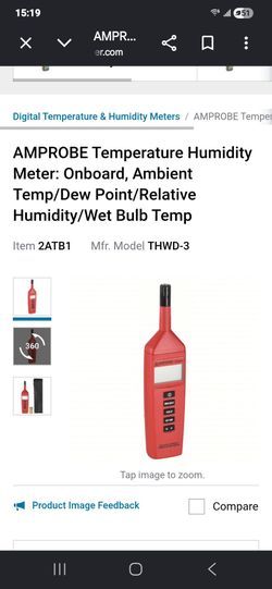 HVAC Relative humidity meter, AMPROBE